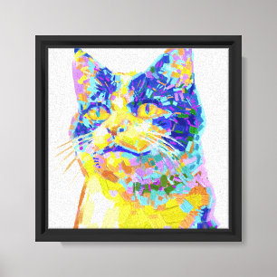 Katze im Sonnenlicht-Impressionist Leinwanddruck