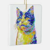 Katze im Sonnenlicht Keramikornament (Rechts)