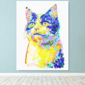 Katze im Sonnenlicht Leinwanddruck (Insitu (Holzboden))