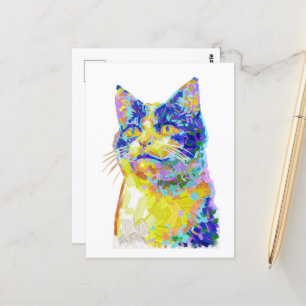 Katze im Sonnenlicht Postkarte