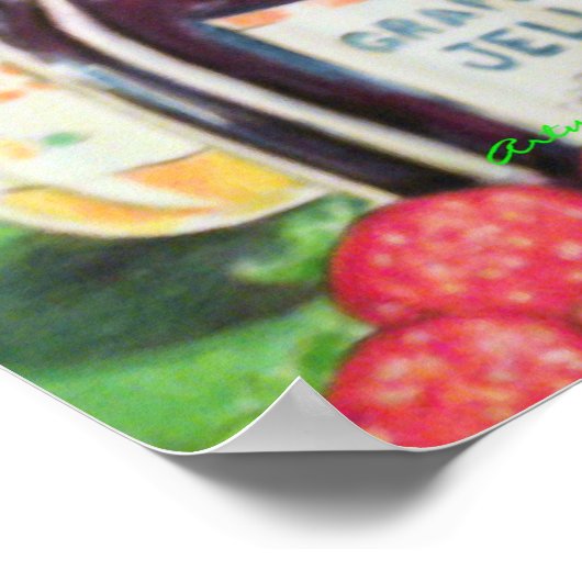 Katze im Stau Poster (Ecke)