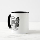 Katze im Stuhl Tasse (Vorderseite Links)