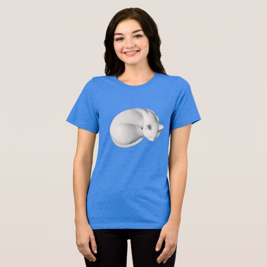 Katze im T - Shirt "Repose-3" (Vorderseite voll)