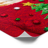 Katze im Ugly Christmas Sweater Poster (Ecke)