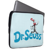 Katze im Vintagen Hutlogo Laptopschutzhülle (Vorne Rechts)