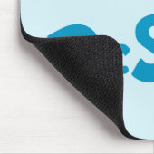 Katze im Vintagen Hutlogo Mousepad (Ecke)