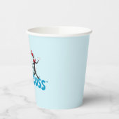 Katze im Vintagen Hutlogo Pappbecher (Links)