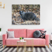 Katze im Wald Leinwanddruck (Insitu (Wohnzimmer))