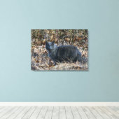 Katze im Wald Leinwanddruck (Insitu (Holzboden))