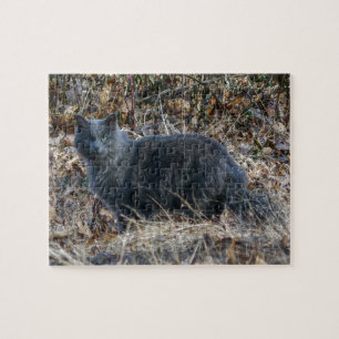 Katze im Wald Puzzle