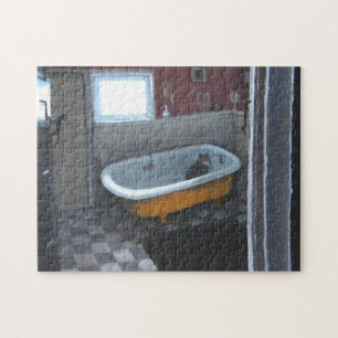 Katze im Wanne-Puzzlespiel Puzzle