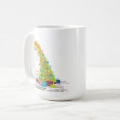 Katze im Weihnachtsbaum Kaffeetasse (Vorderseite Links)