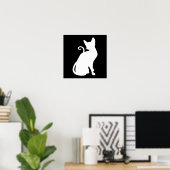 Katze im Weißen Haus Poster (Heimbüro)