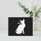 Katze im Weißen Haus Postkarte (Stehend Vorderseite)