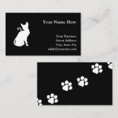 Katze im Weißen Haus Visitenkarte (Vorne/Hinten)