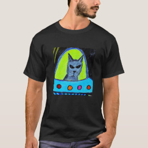 Katze im Weltraum, gemalt in Pastellfarben Origina T-Shirt