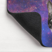 Katze im Weltraum Mousepad (Ecke)