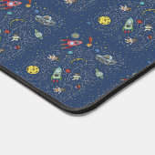 Katze im Weltraum Schreibtischunterlage (Ecke)