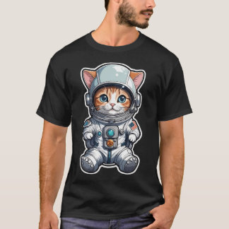 Katze im Weltraum T-Shirt