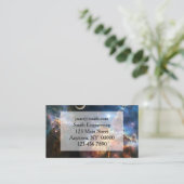 Katze im Weltraum Visitenkarte (Stehend Vorderseite)