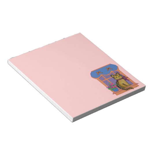 Katze im Windows-Editor Notizblock (angewinkelt)