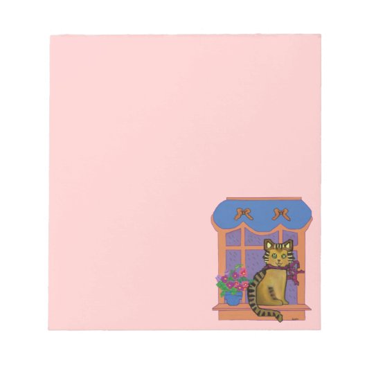 Katze im Windows-Editor Notizblock (Vorderseite)