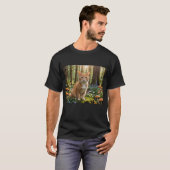 Katze im Zauberwald T-Shirt (Vorne ganz)