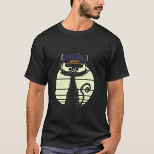 Katze im Zugführer, homogene Katzen Zug d T-Shirt