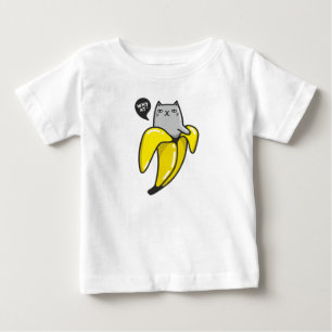 Katze in Banane Baby T-shirt