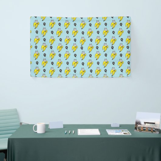 Katze in Banane Banner (Messeveranstaltung)