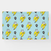 Katze in Banane Banner (Horizontal)