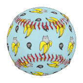 Katze in Banane Baseball (Rückseite)