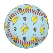 Katze in Banane Baseball (Vorderseite Links)