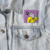 Katze in Banane Button (Beispiel)