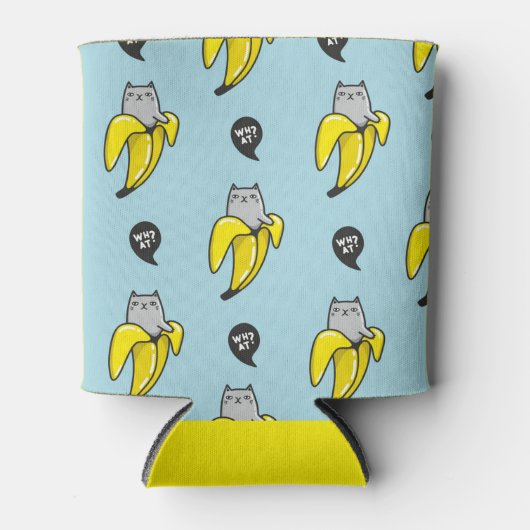 Katze in Banane Dosenkühler (Vorderseite)