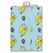 Katze in Banane Flachmann (Rückseite)
