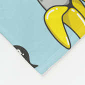 Katze in Banane Fleecedecke (Ecke)