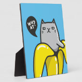 Katze in Banane Fotoplatte (Seite)