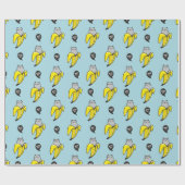 Katze in Banane Geschenkpapier (Flach)