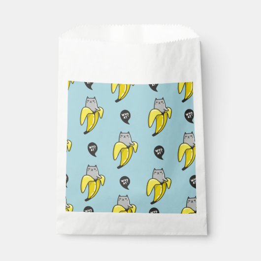 Katze in Banane Geschenktütchen (Vorderseite)