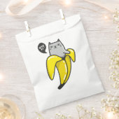 Katze in Banane Geschenktütchen (Ausgeschnitten)