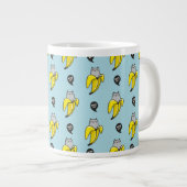 Katze in Banane Jumbo-Tasse (Vorderseite Rechts)