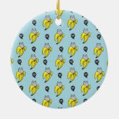 Katze in Banane Keramik Ornament (Hinten)