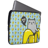 Katze in Banane Laptopschutzhülle (Vorne Rechts)