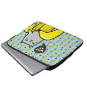 Katze in Banane Laptopschutzhülle (Vorne Knopf)
