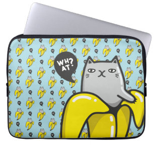 Katze in Banane Laptopschutzhülle