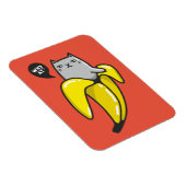 Katze in Banane Magnet (Rechte Seite)