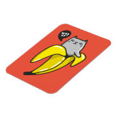 Katze in Banane Magnet (Linke Seite)