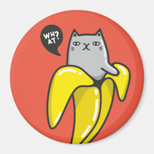 Katze in Banane Magnet
