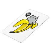 Katze in Banane Magnet (Linke Seite)